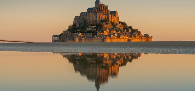Mont-Saint-Michel at sunrise